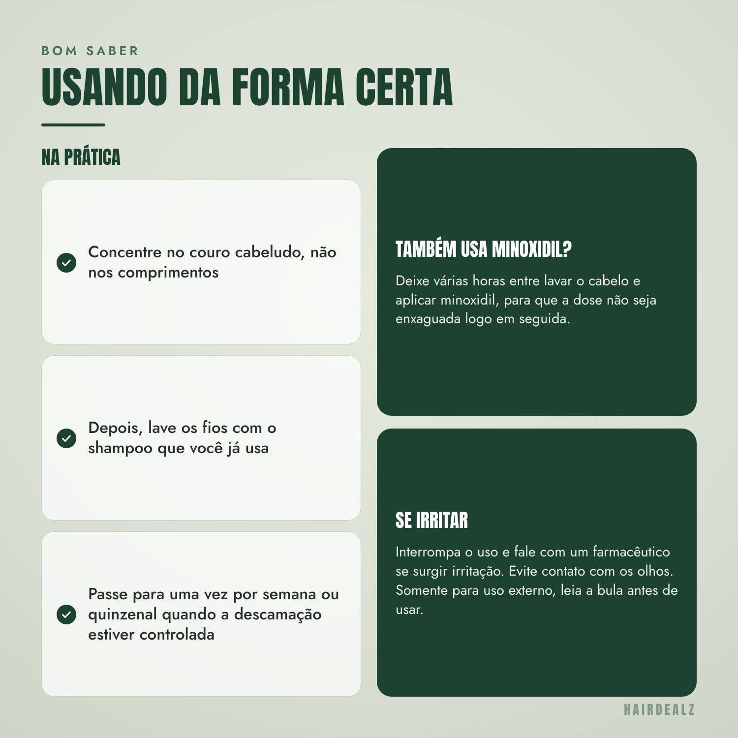 Usando o Nizoral 1% do jeito certo