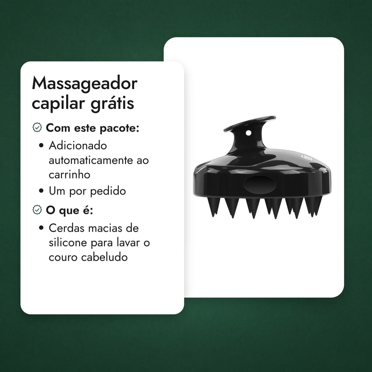 Massageador capilar grátis
