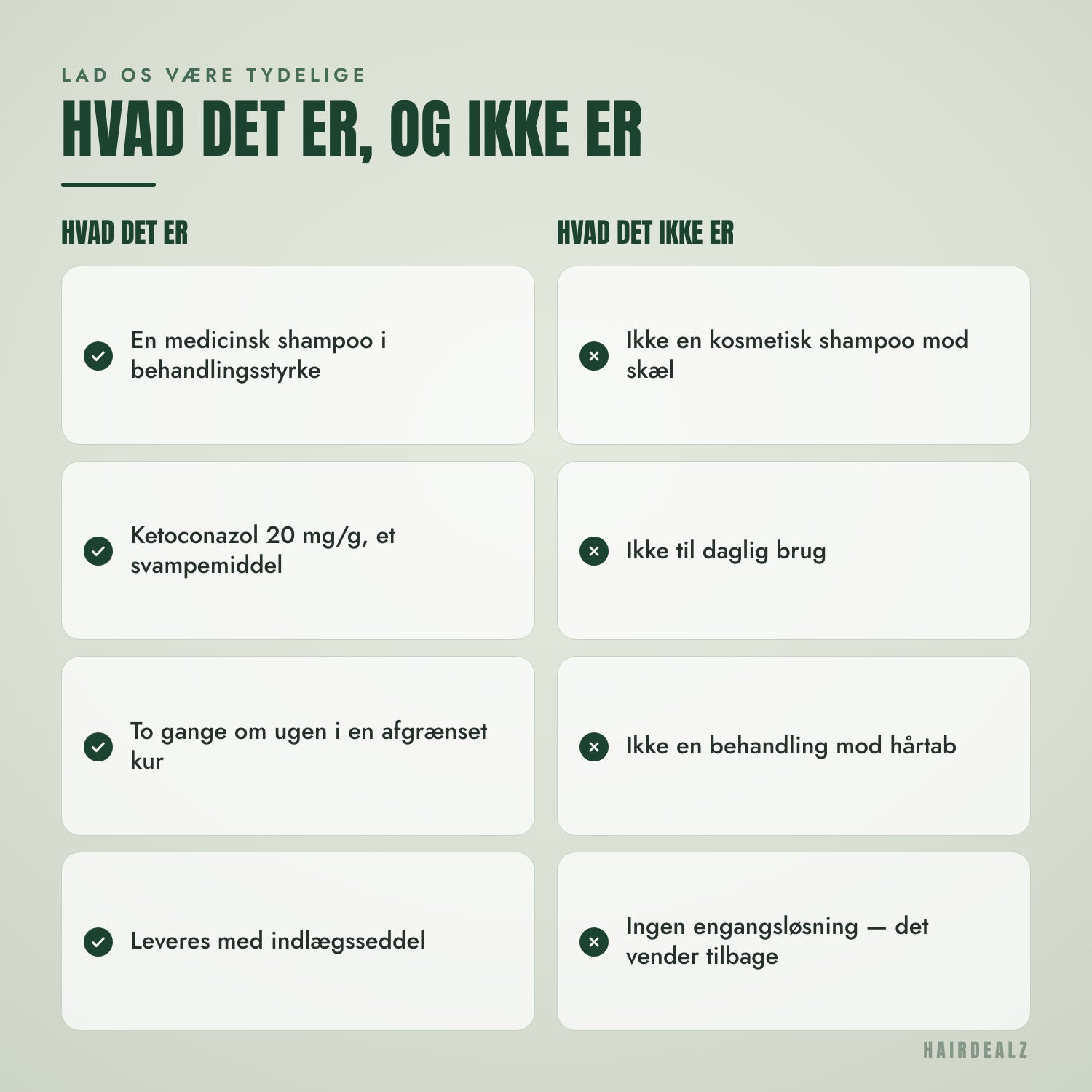 Hvad Nizoral 2% 100 ml er – og hvad det ikke er