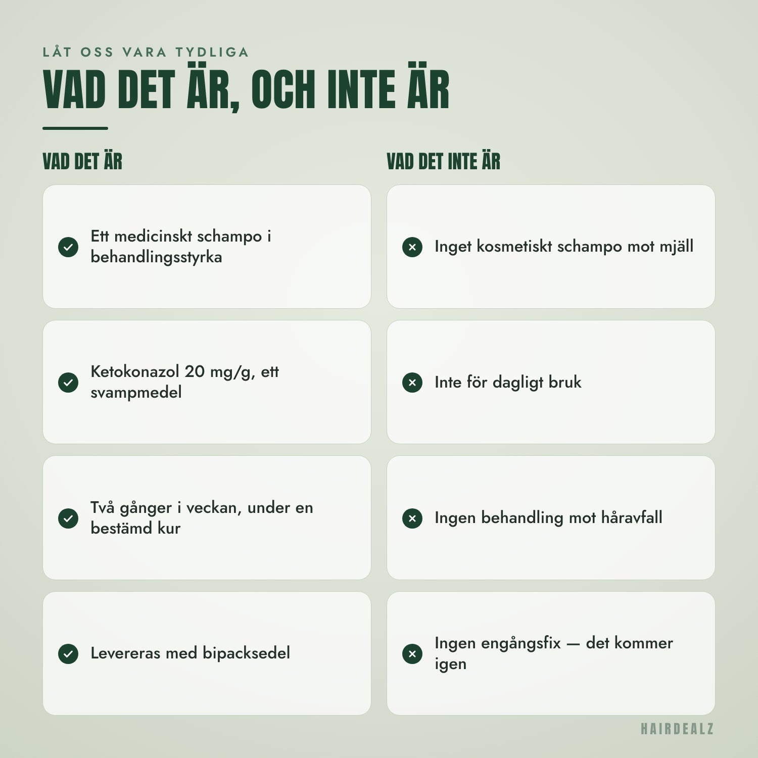 Vad Nizoral 2% 100 ml är – och inte är
