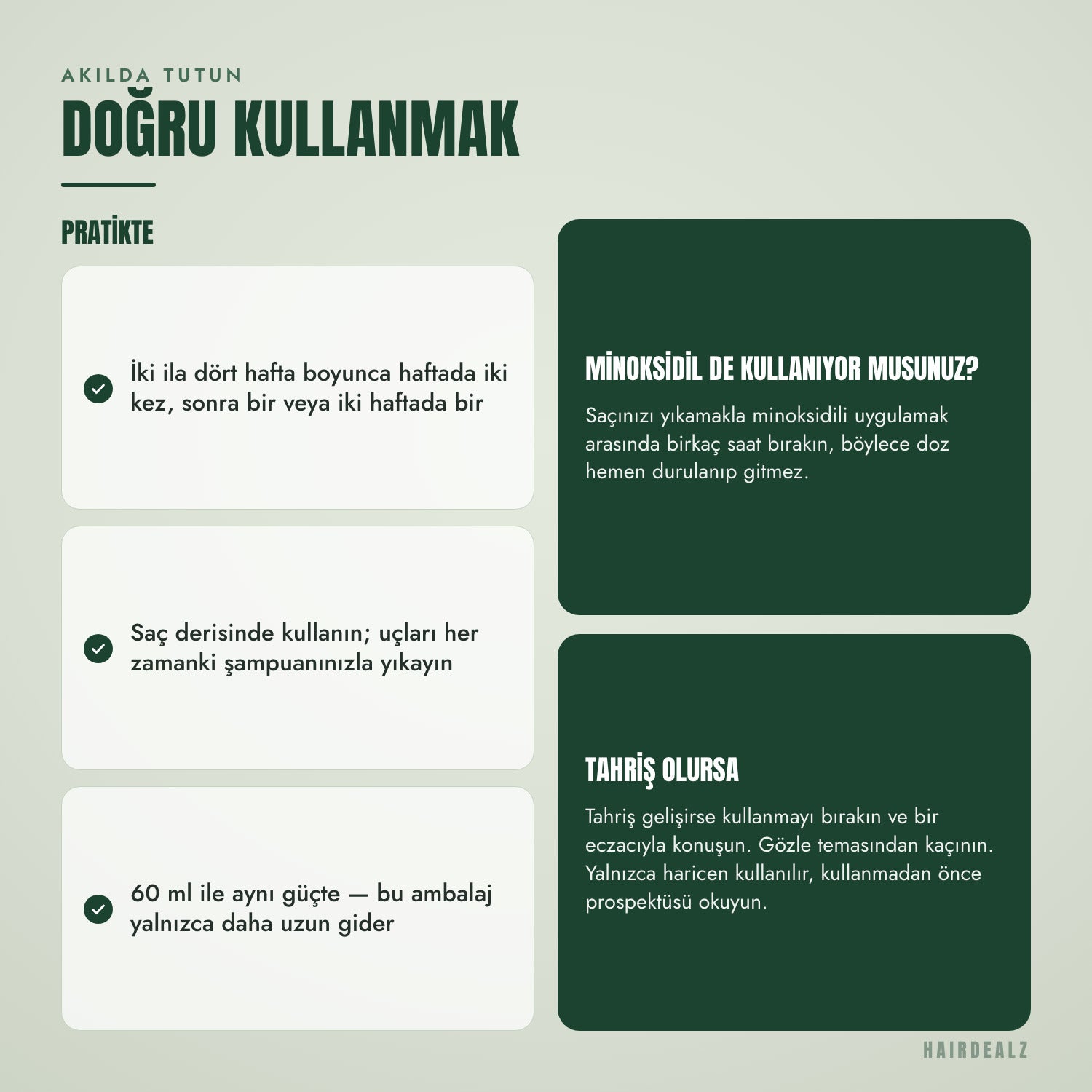 Nizoral 2% 100 ml'i doğru kullanmak