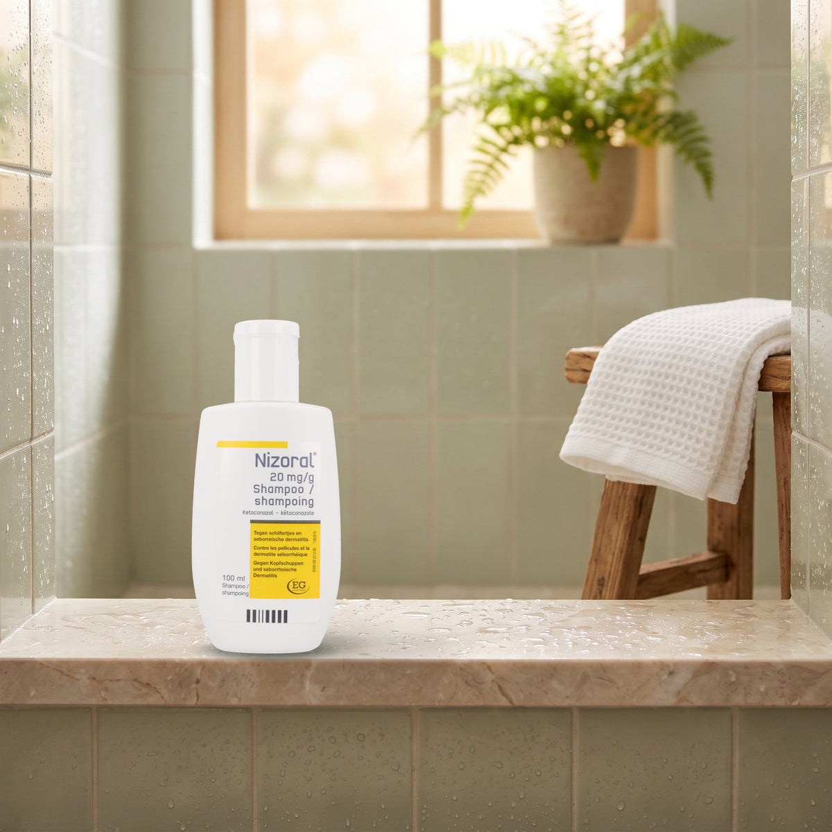 Nizoral 20 mg/g shampoo in dagelijks gebruik