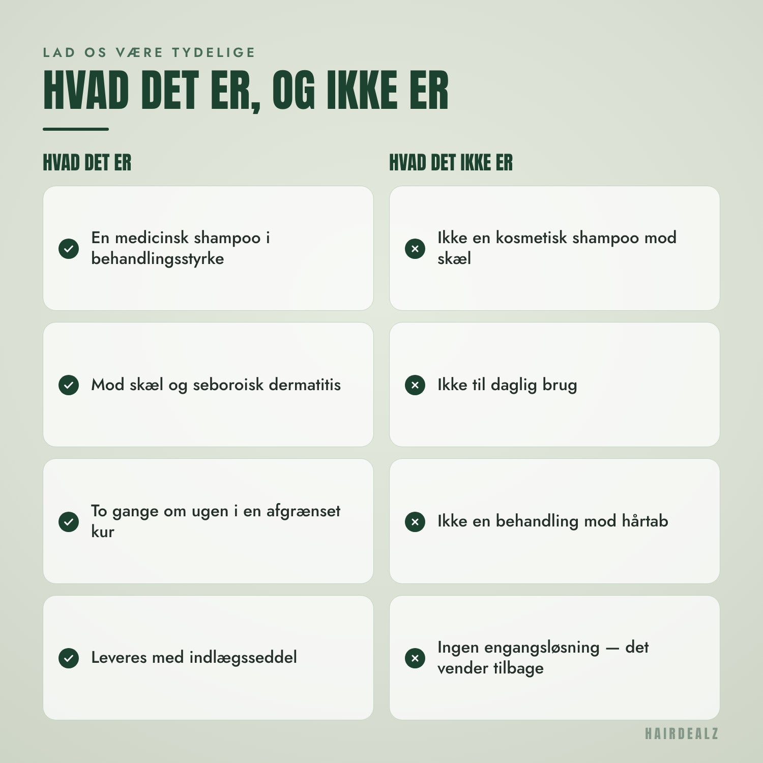 Hvad Nizoral 2% 60 ml er, og hvad det ikke er
