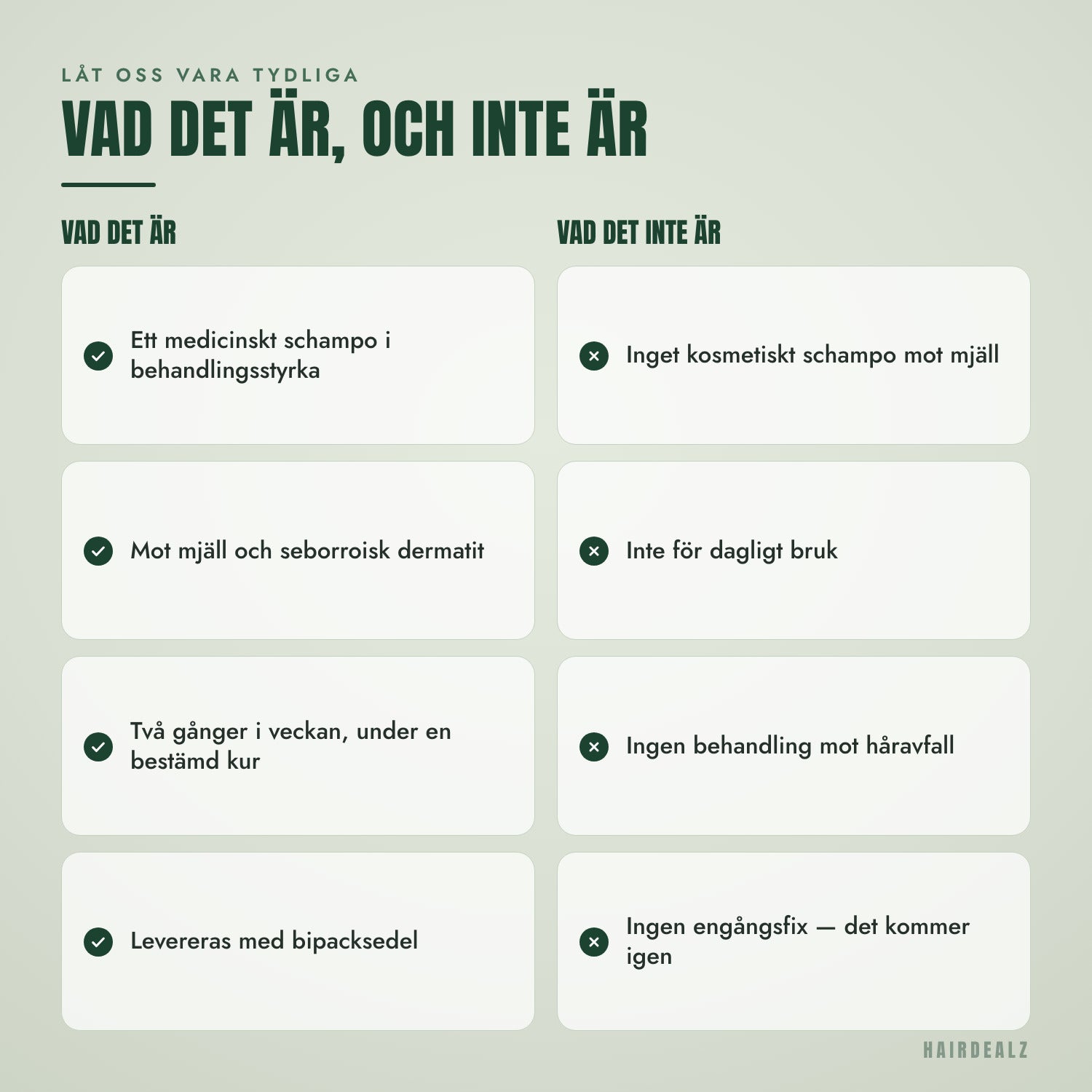 Vad Nizoral 2% 60 ml är, och vad det inte är