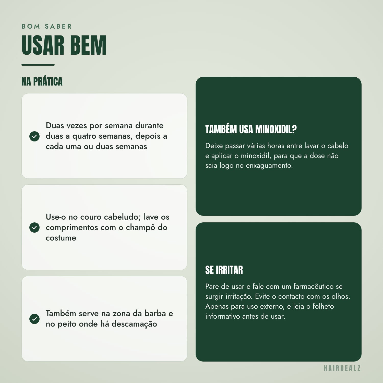 Usar bem o Nizoral 2% 60 ml