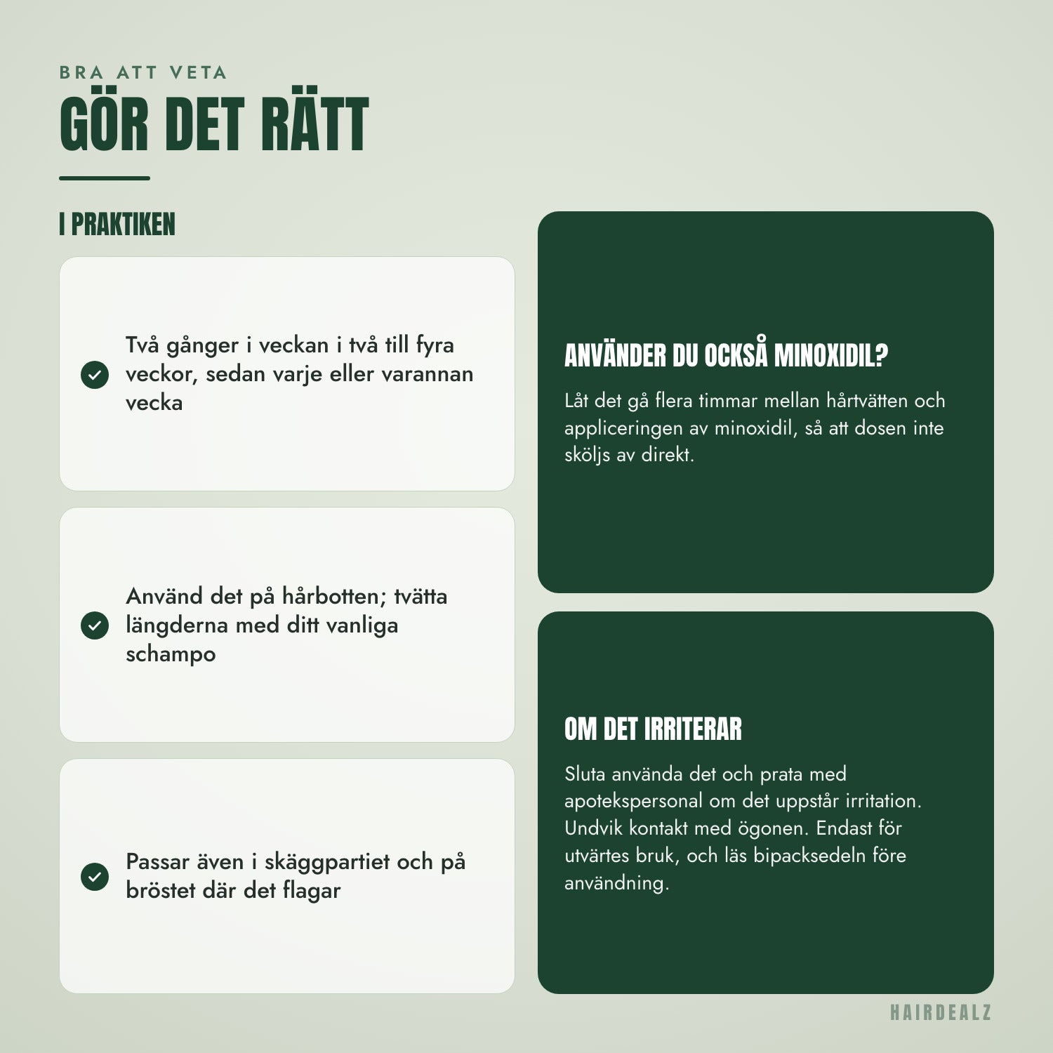 Använd Nizoral 2% 60 ml rätt
