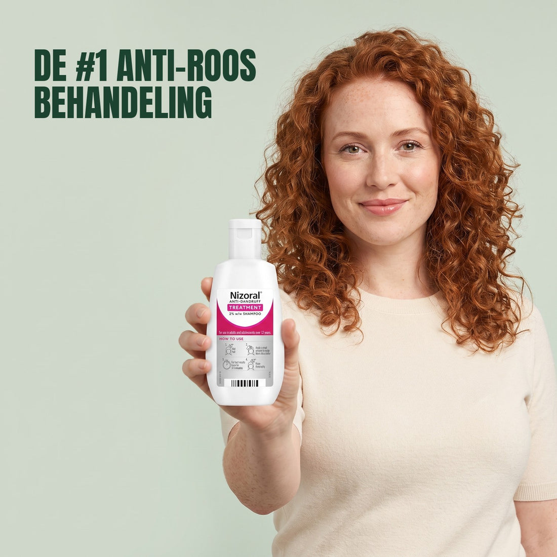 Nizoral anti-roos behandelshampoo 2%, 60 ml