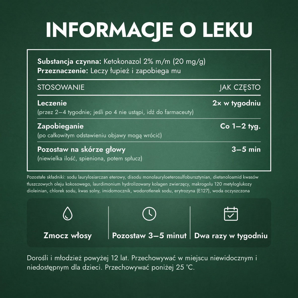 Informacje o leku: Nizoral szampon przeciwłupieżowy 2% m/m