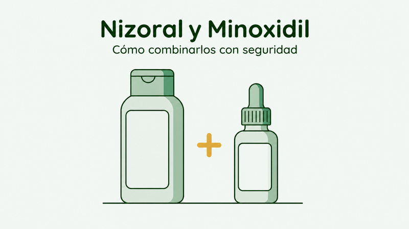Usar Nizoral y minoxidil juntos