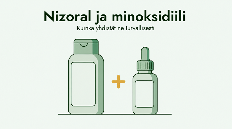 Nizoralin ja minoksidiilin käyttö yhdessä