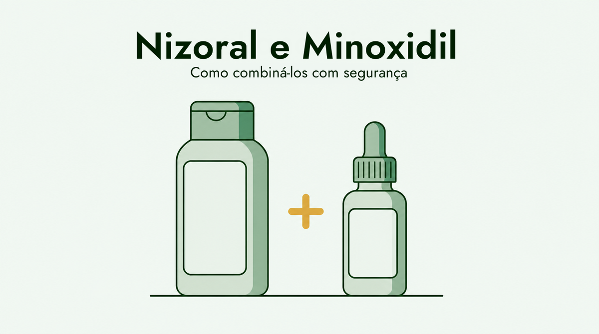 Usando Nizoral e minoxidil juntos