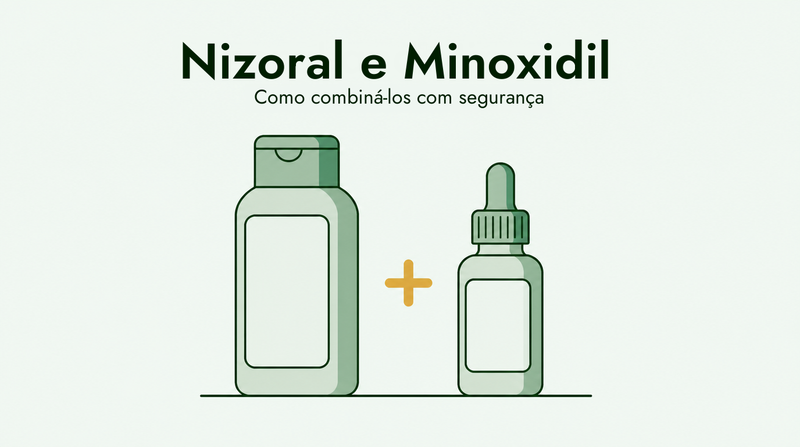 Usando Nizoral e minoxidil juntos