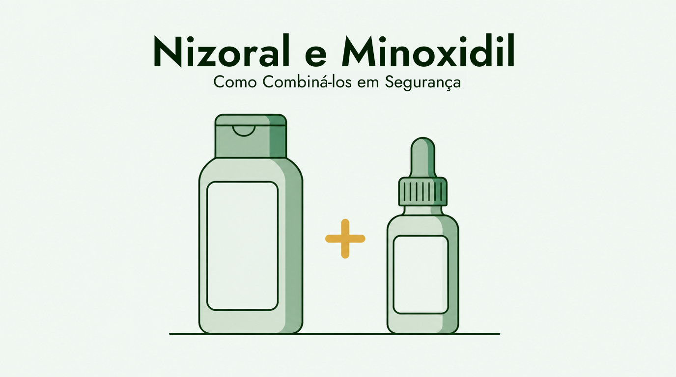 Usar Nizoral e minoxidil em conjunto