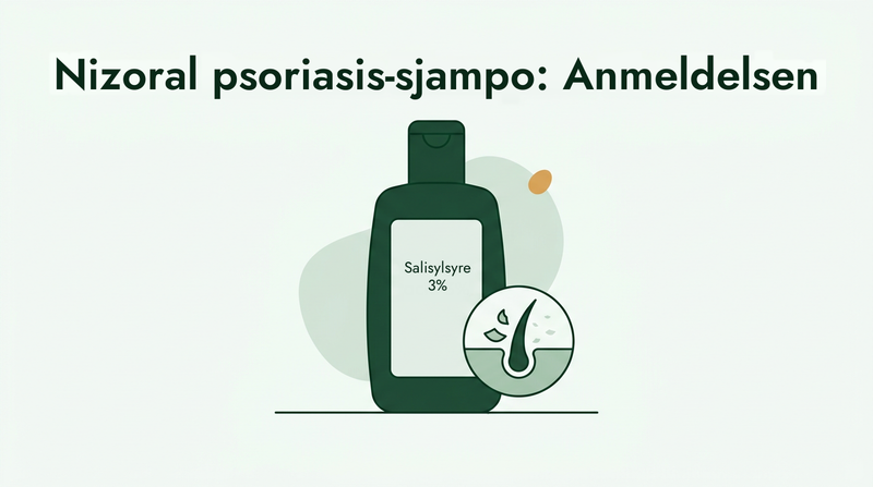 anmeldelse av Nizoral psoriasissjampo