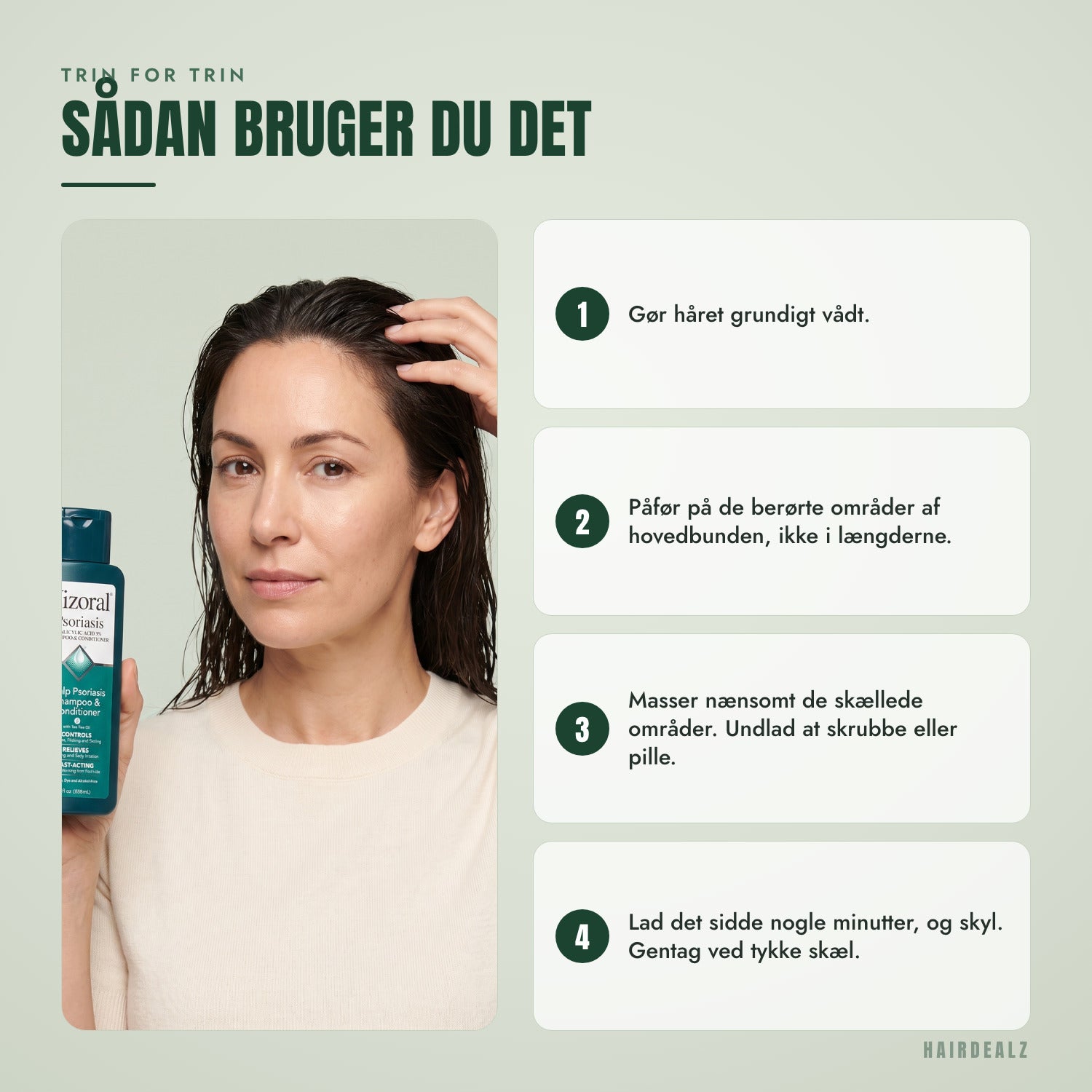 Sådan bruger du Nizoral Psoriasis, trin for trin