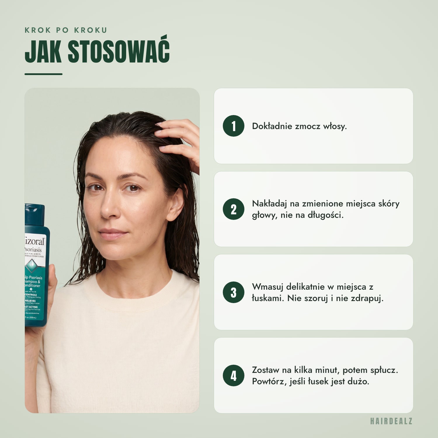 Jak używać Nizoral Psoriasis, krok po kroku