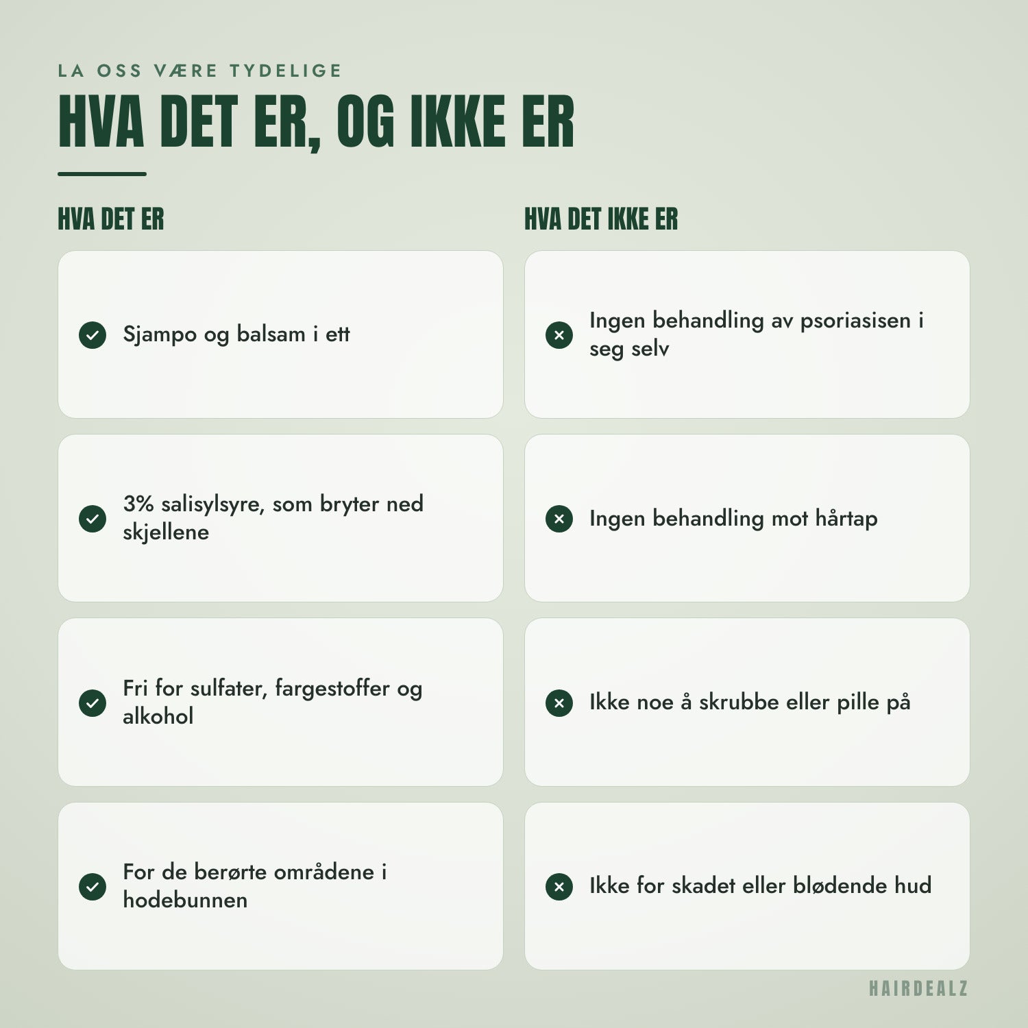 Dette er Nizoral Psoriasis – og dette er det ikke