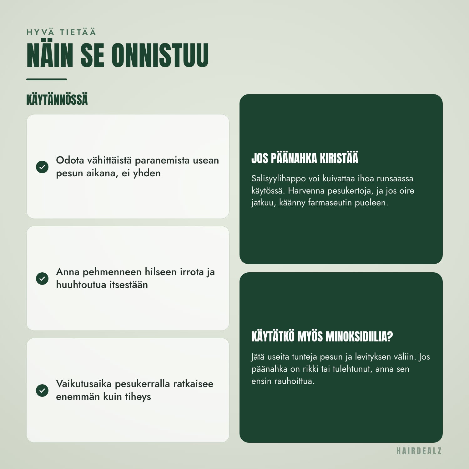 Nizoral Psoriasis oikein käytettynä
