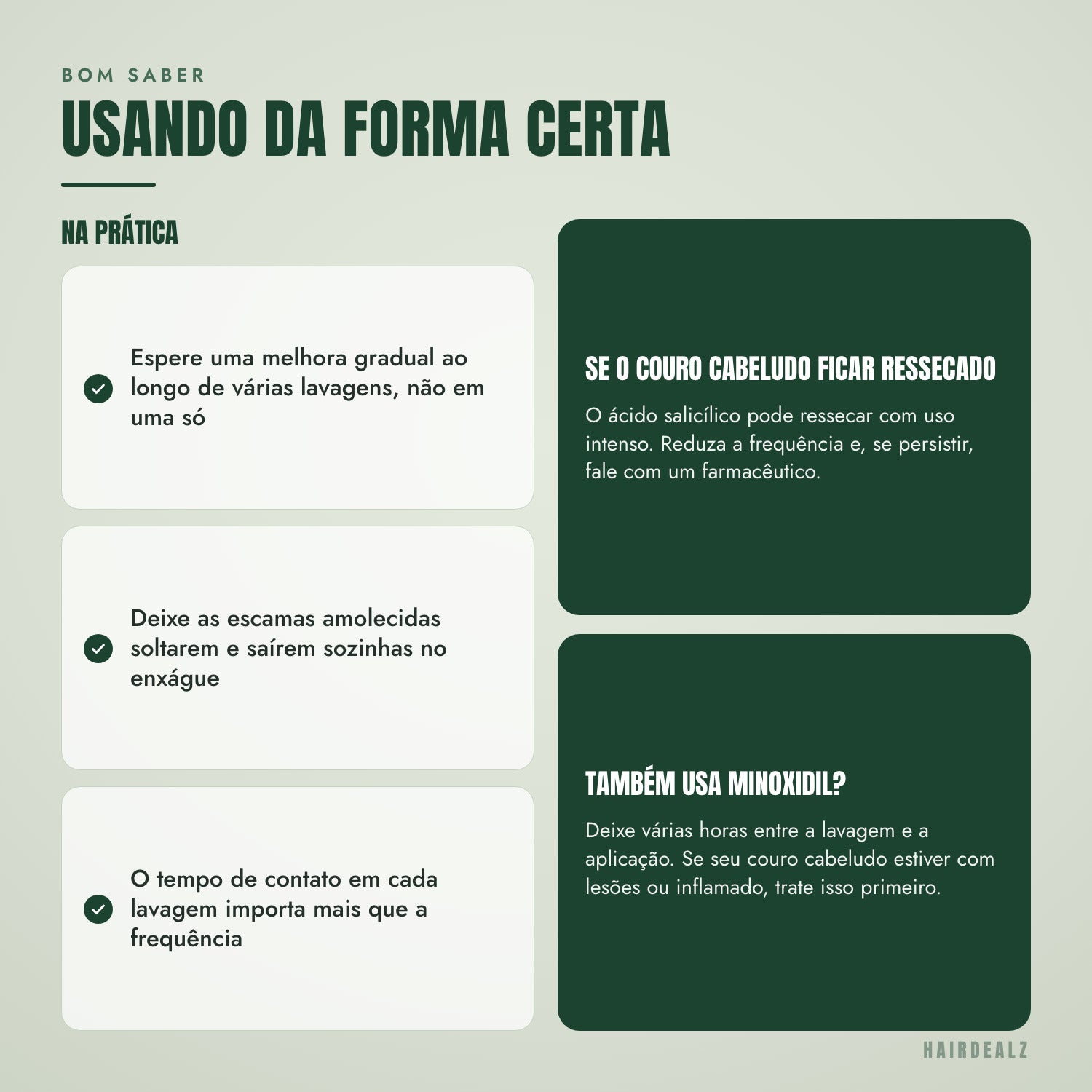 Usando o Nizoral Psoriasis do jeito certo
