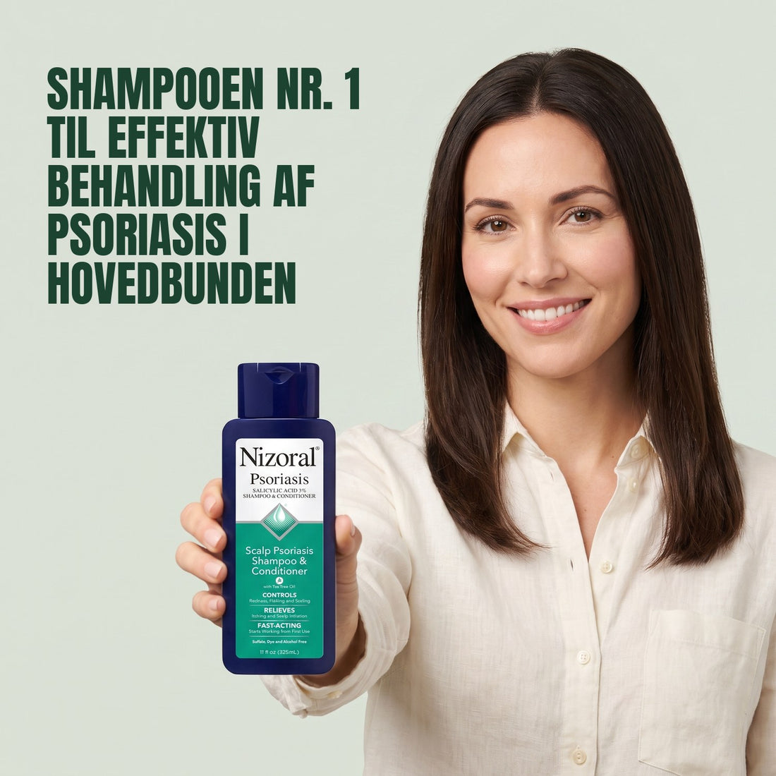 Nizoral shampoo og balsam mod hovedbundspsoriasis 3% salicylsyre, 325 ml