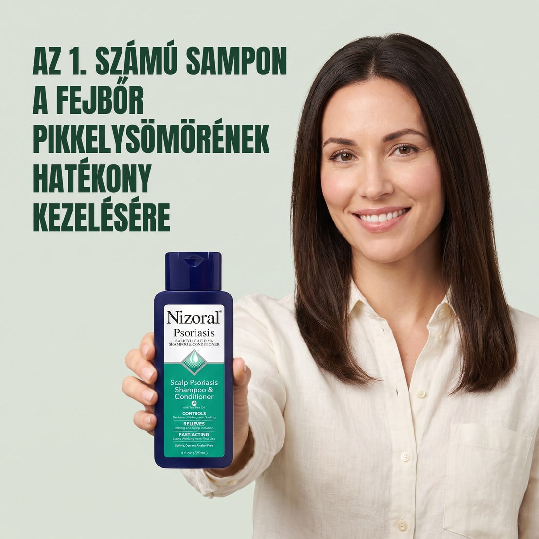 Nizoral fejbőr pikkelysömör sampon és kondicionáló 3% szalicilsav, 325 ml