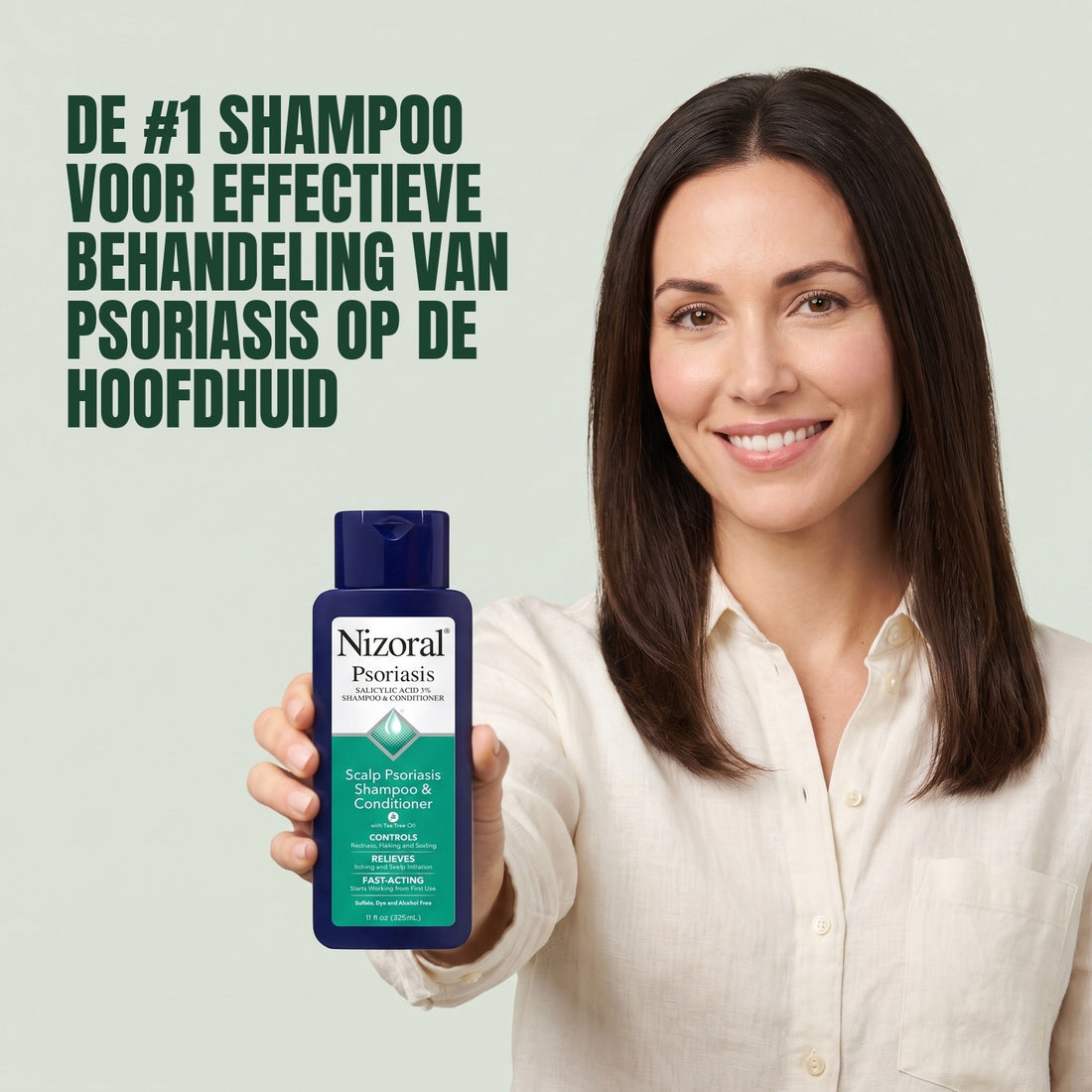 Nizoral shampoo en conditioner voor psoriasis van de hoofdhuid, 3% salicylzuur, 325 ml