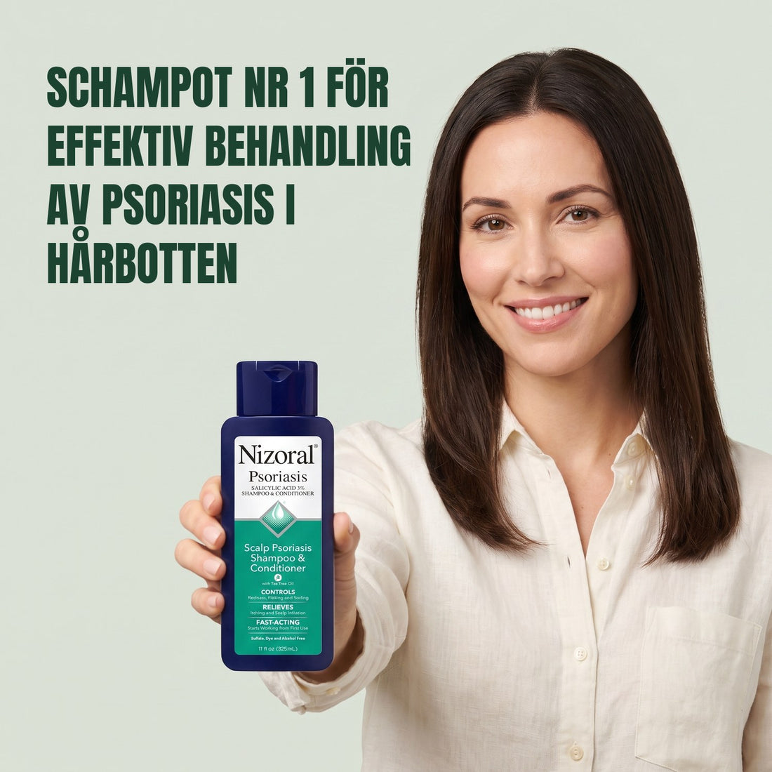 Nizoral schampo och balsam mot hårbottenpsoriasis, 3 % salicylsyra, 325 ml