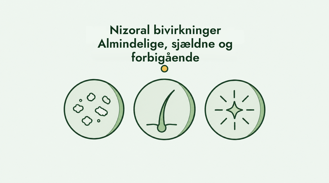 Bivirkninger ved Nizoral, almindelige og sjældne
