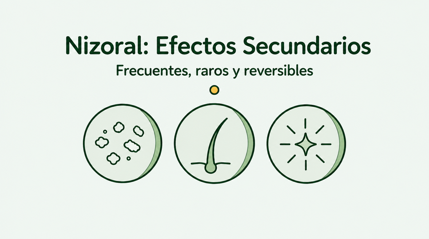 Efectos secundarios de Nizoral, comunes y raros