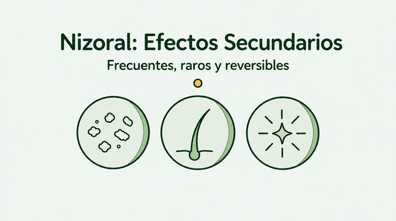 Efectos secundarios de Nizoral, comunes y raros