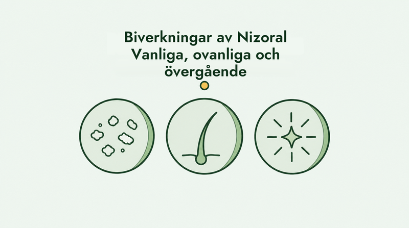 Biverkningar av Nizoral, vanliga och sällsynta