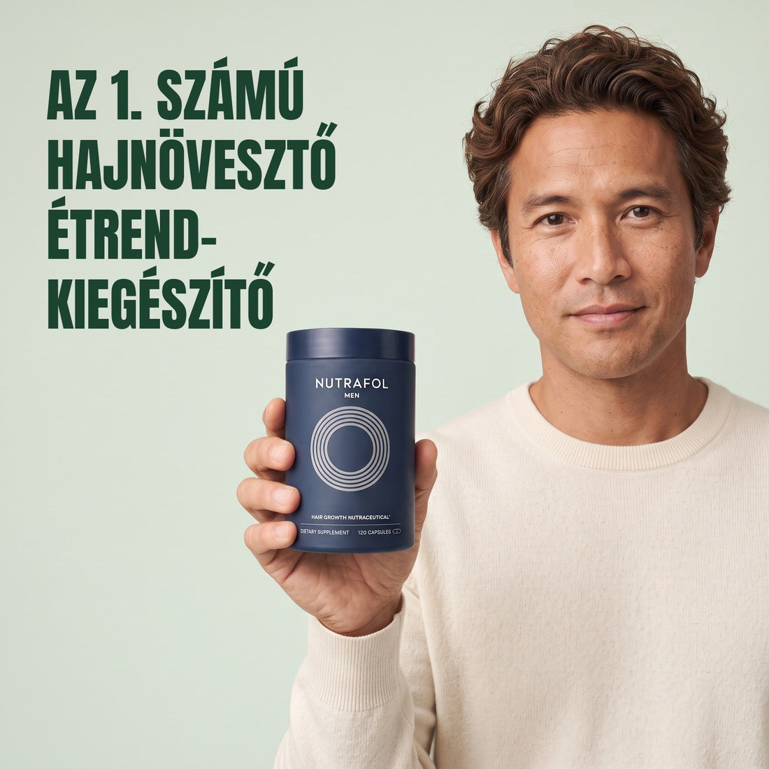 Nutrafol férfiaknak — 2 tégely, egyenként 120 kapszula, 2 havi adag