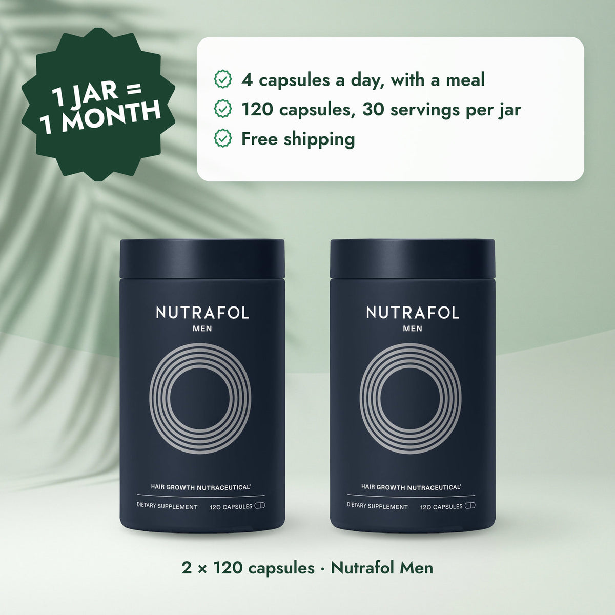 Nutrafol Men: Nutrafol for Men (240 Capsules) - 2 Month Supply