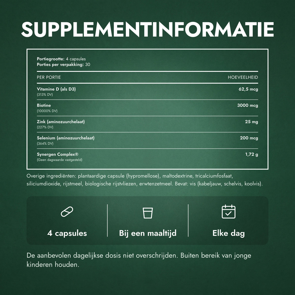 Supplementinformatie: Nutrafol Men