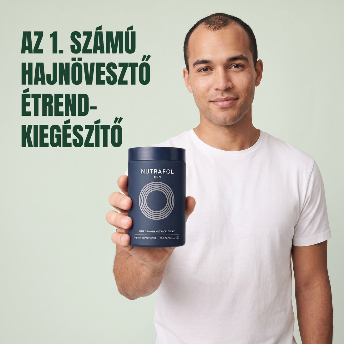 Nutrafol férfiaknak — 3 tégely, egyenként 120 kapszula, 3 havi adag
