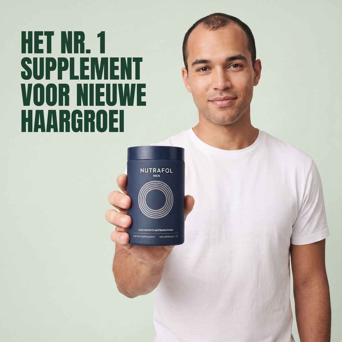 Nutrafol voor mannen — 3 potten van 120 capsules, 3 maanden voorraad