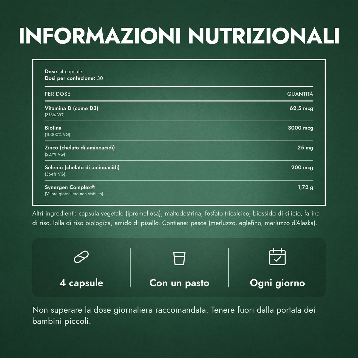 Informazioni nutrizionali: Nutrafol Men