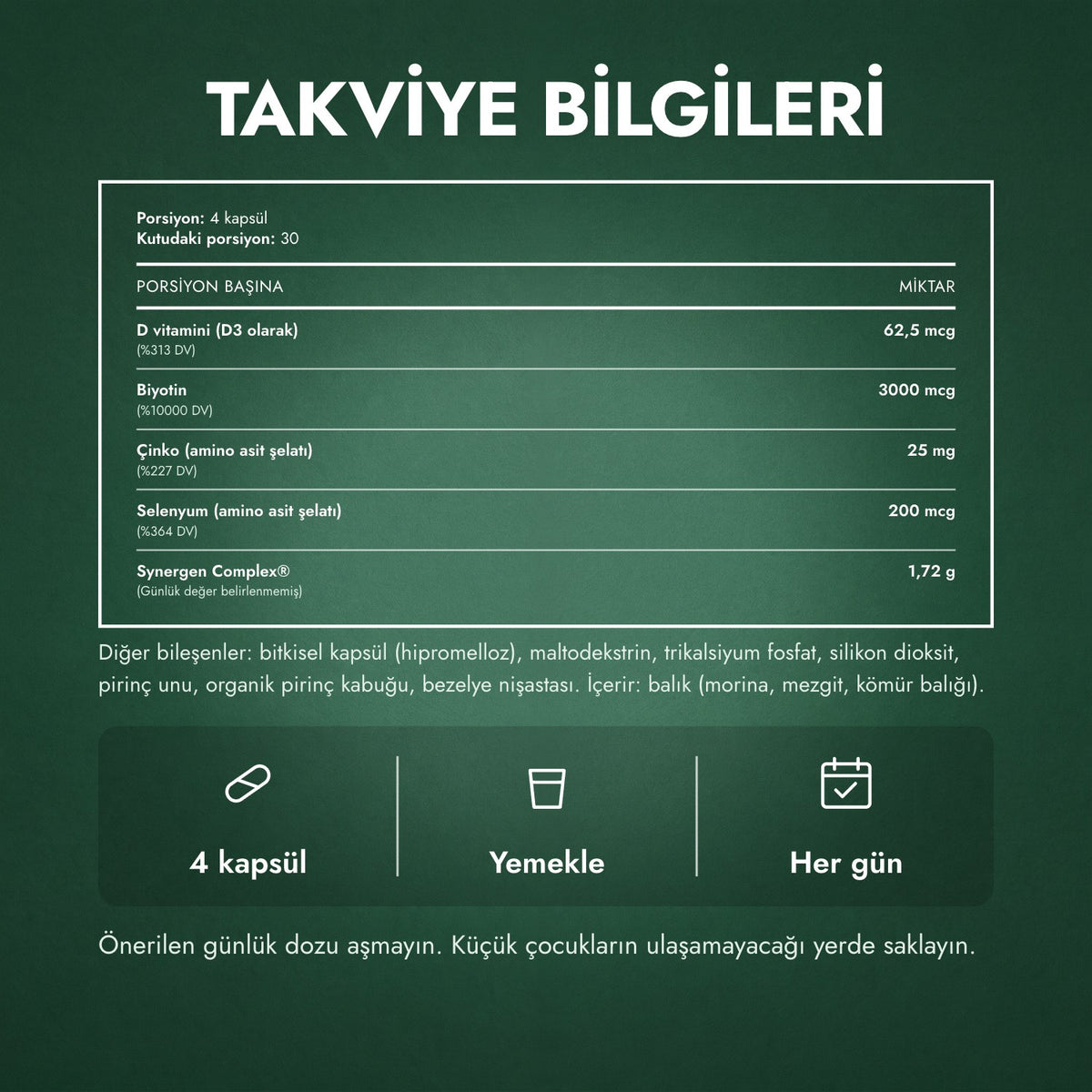 Takviye bilgileri: Nutrafol Men