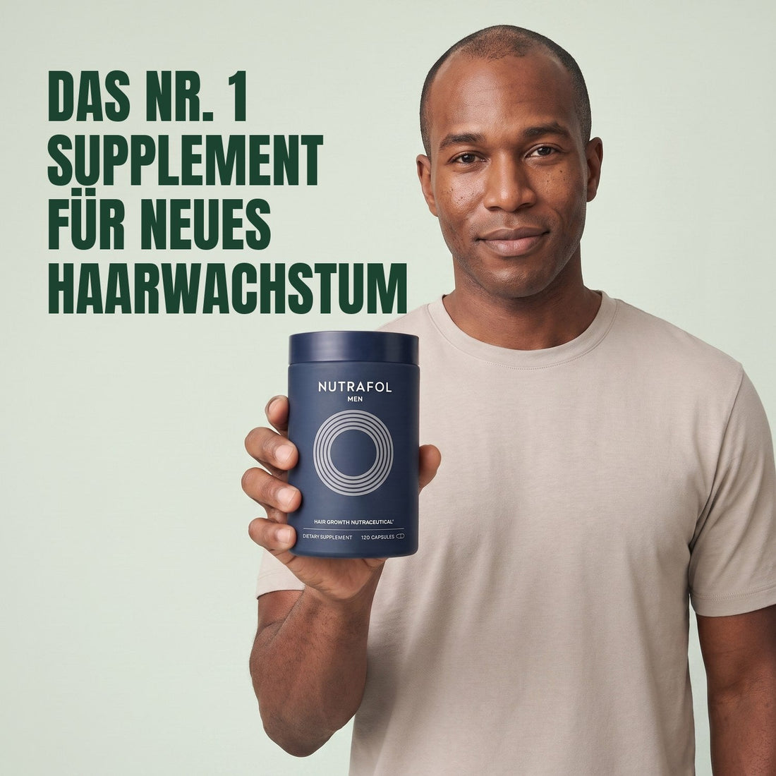 Nutrafol für Männer — 6 Dosen mit je 120 Kapseln, 6-Monatsvorrat