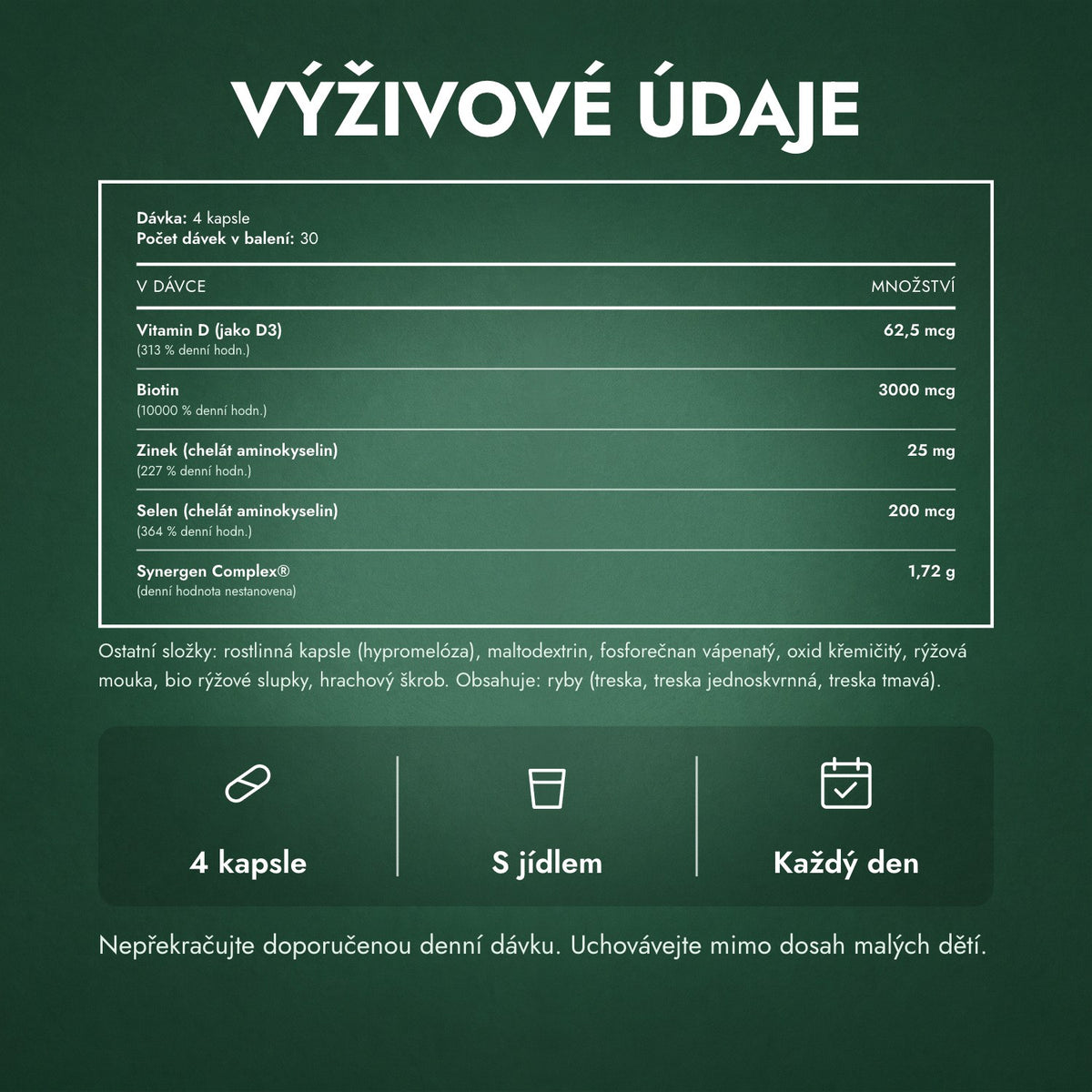 Výživové údaje: Nutrafol Men