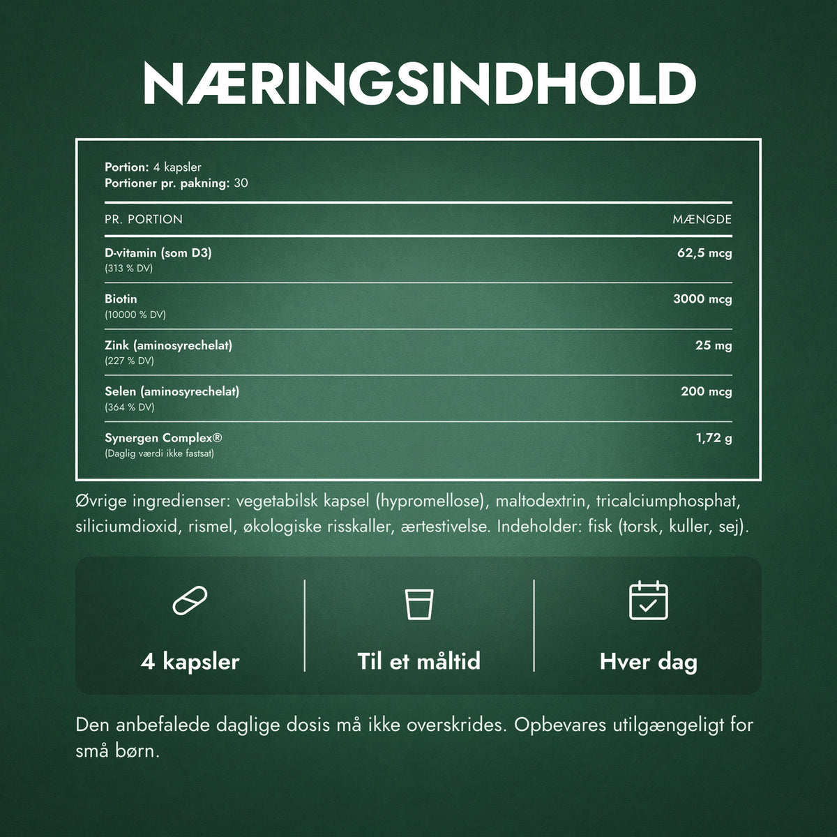 Næringsindhold: Nutrafol Men