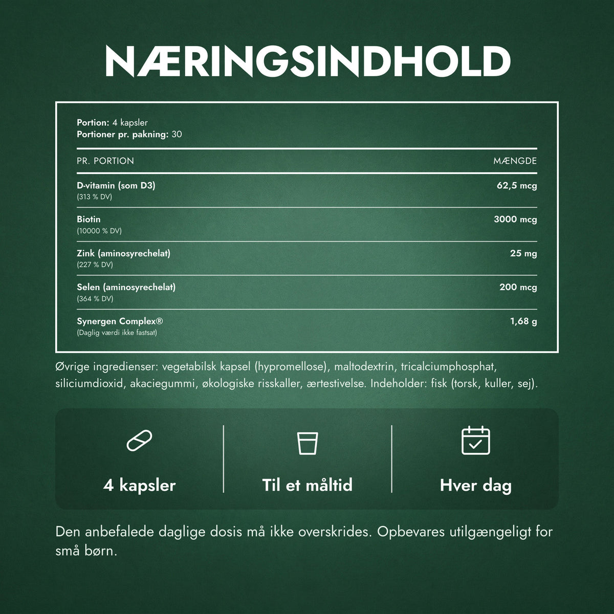 Næringsindhold: Nutrafol Women