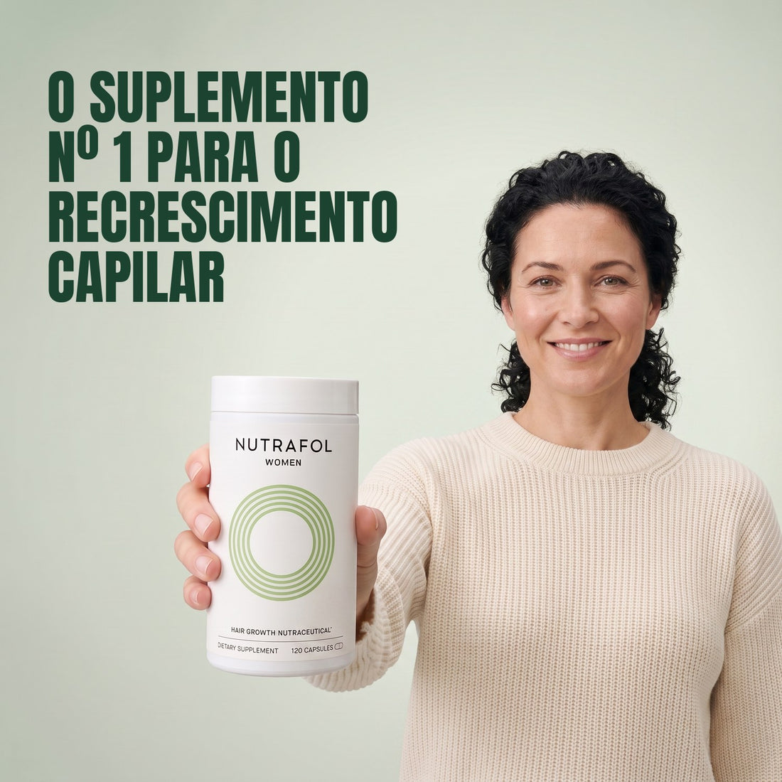 Nutrafol para Mulheres de 18 a 44 anos — 4 potes de 120 cápsulas, suprimento para 4 meses