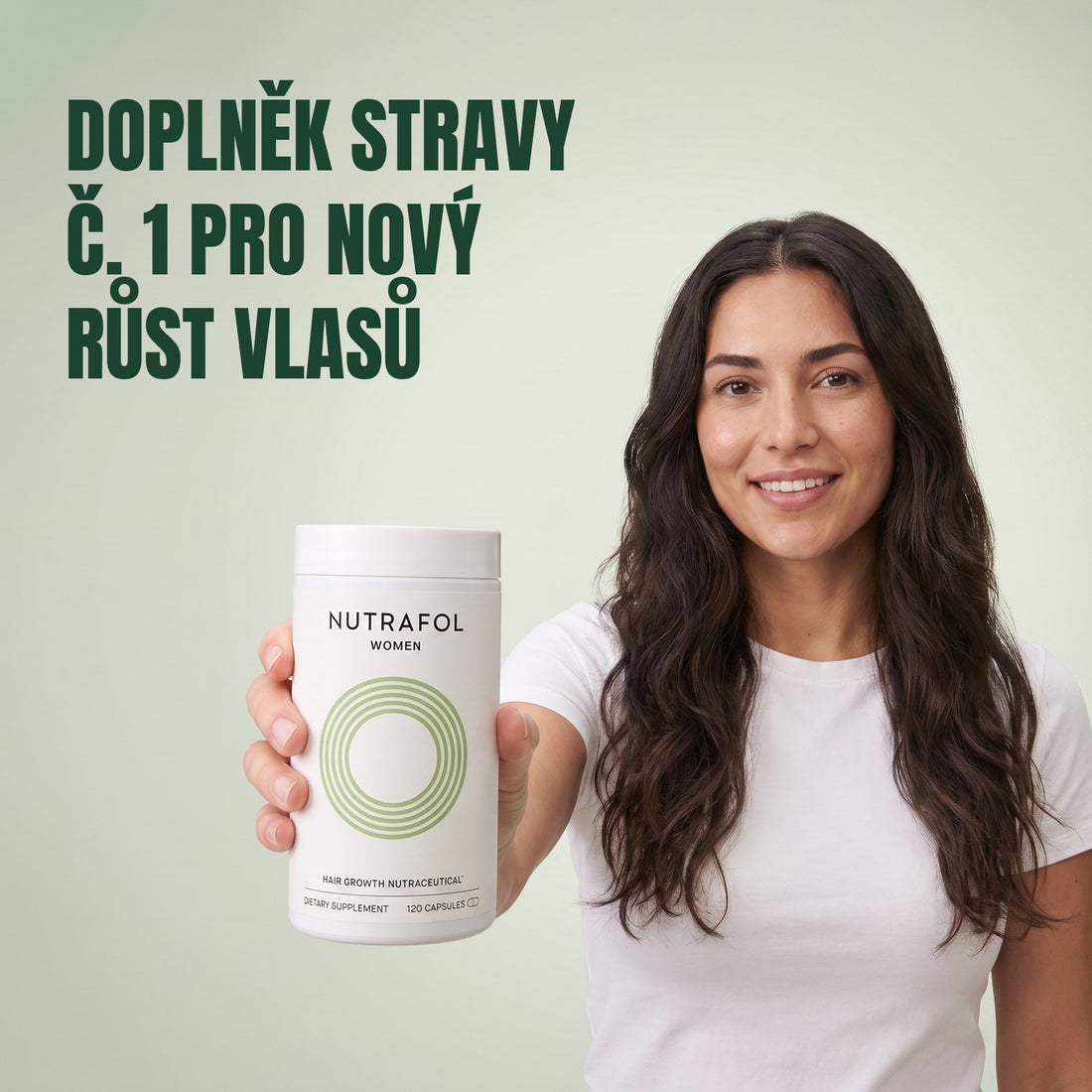 Nutrafol pro ženy 18–44 let — 5 dóz po 120 kapslích, zásoba na 5 měsíců