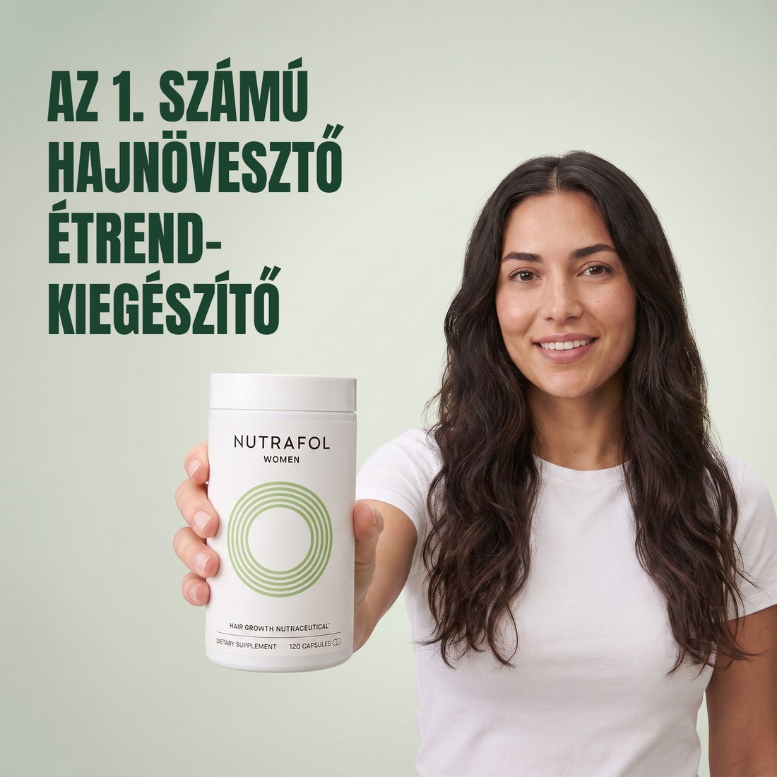 Nutrafol nőknek 18-44 év — 5 tégely, egyenként 120 kapszula, 5 havi adag