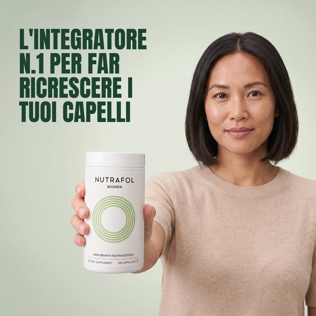 Nutrafol per donna 18-44 anni — 6 barattoli da 120 capsule, scorta per 6 mesi