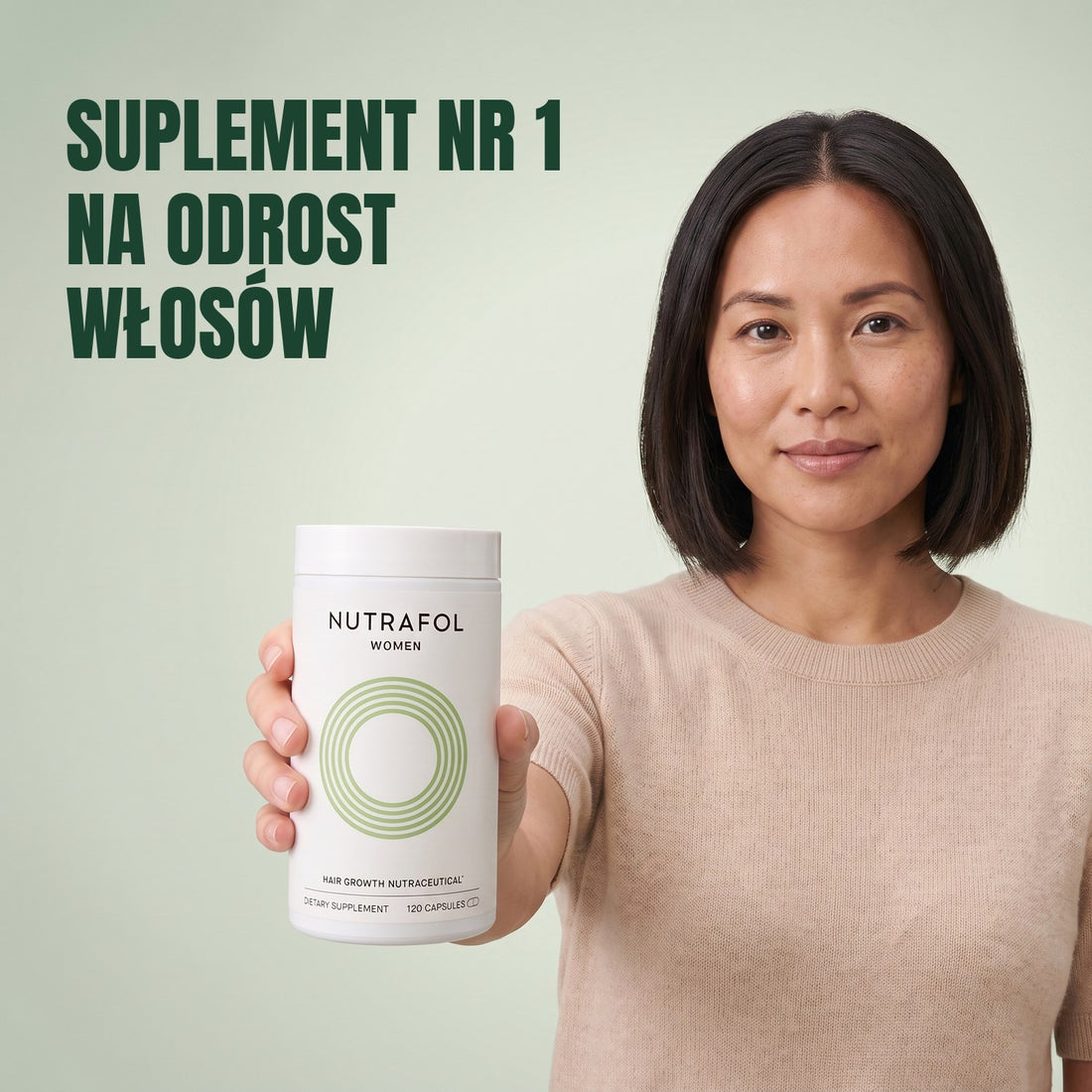 Nutrafol dla kobiet 18-44 lata — 6 słoików po 120 kapsułek, zapas na 6 miesięcy