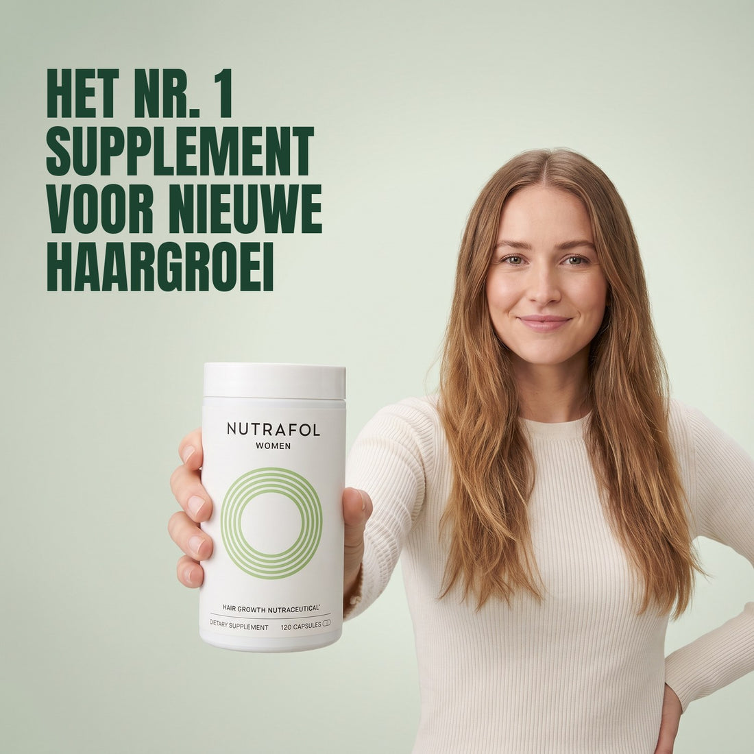 Nutrafol for Women 18-44, doos met 120 capsules, voorkant van de verpakking
