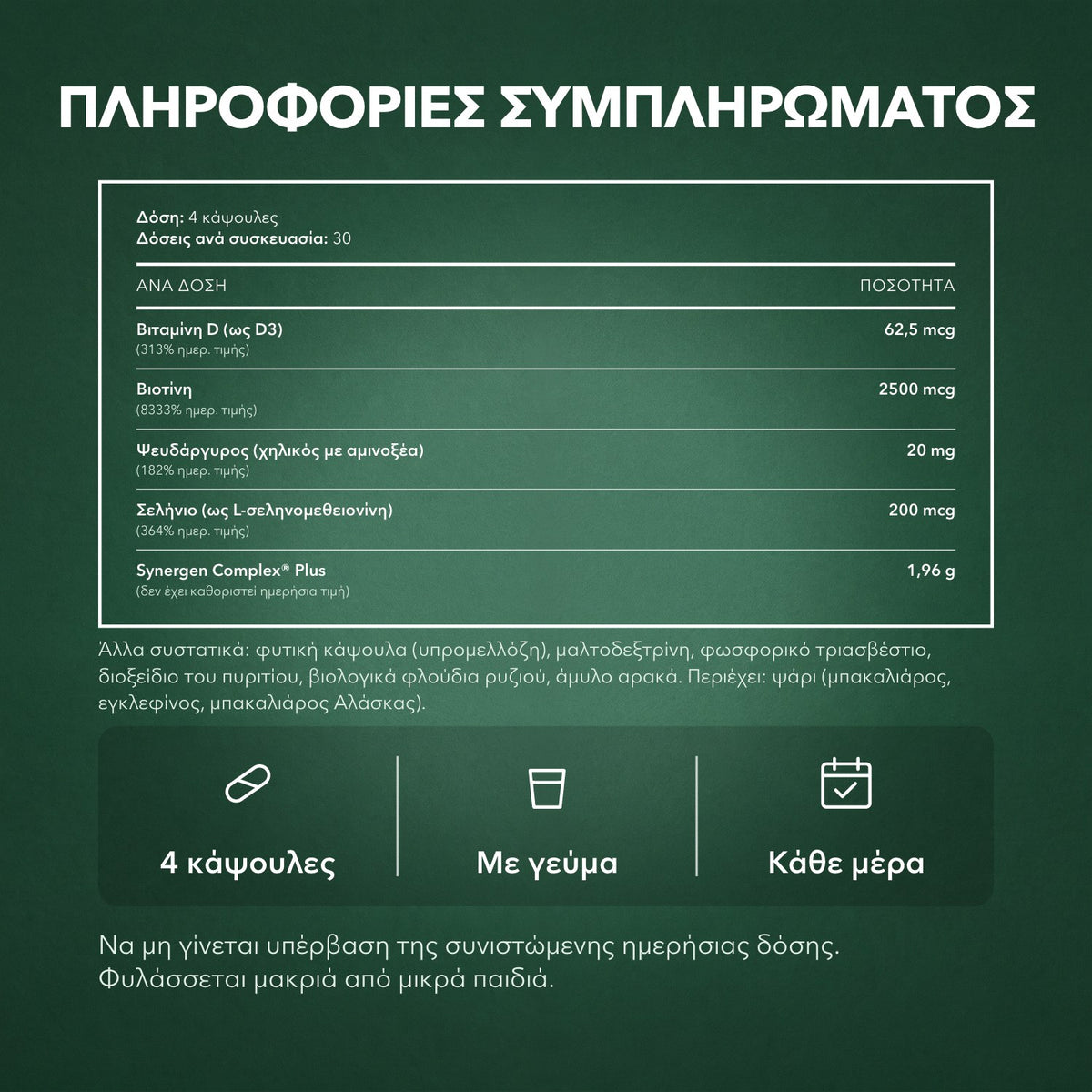 Πληροφορίες συμπληρώματος: Nutrafol Women's Balance