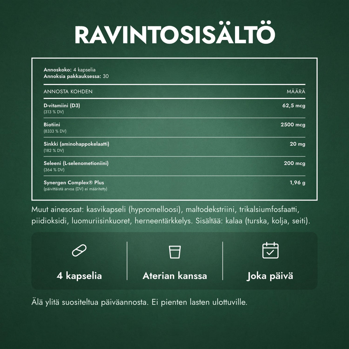 Ravintosisältö: Nutrafol Women's Balance